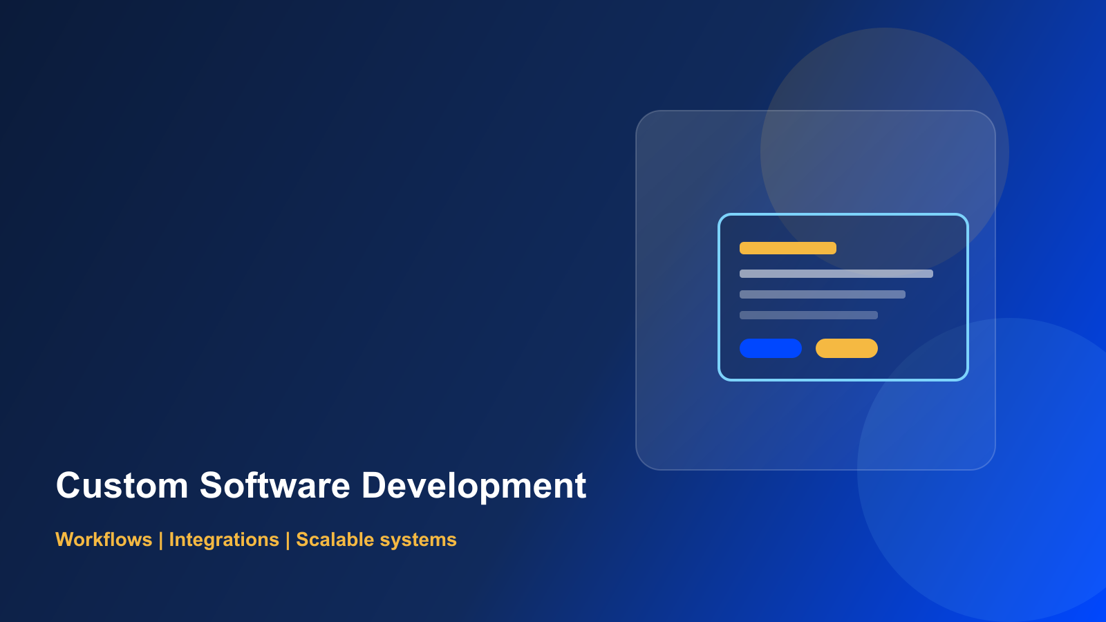 Custom Software Development Company visual